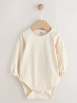 Blauwe geborduurde Denim - Babyset van bodysuit met lange mouwen & bretelbroek (0mnd -2jr)