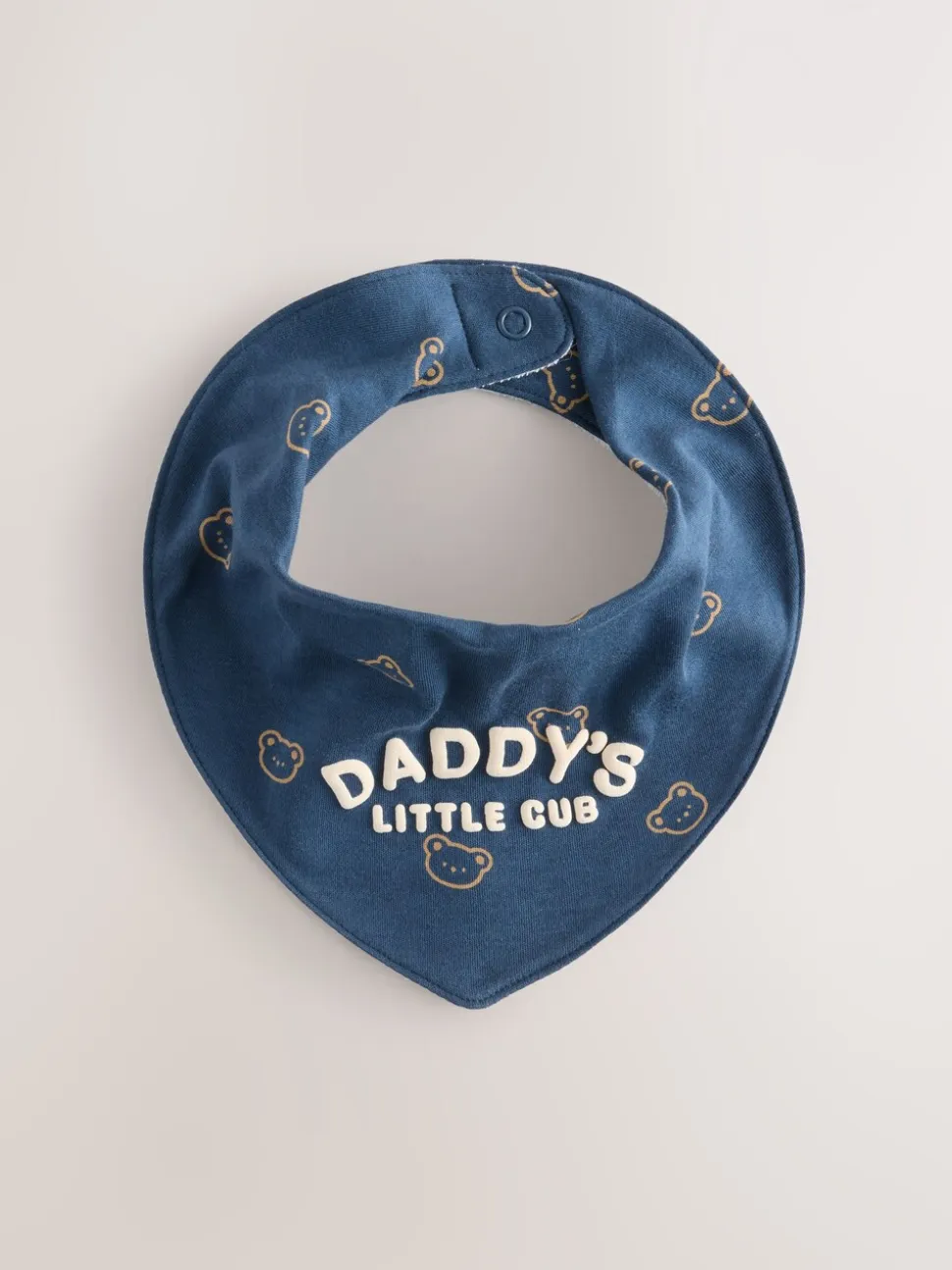 Blauwe mama en papa - Verpakking met 2 babyslabbetjes