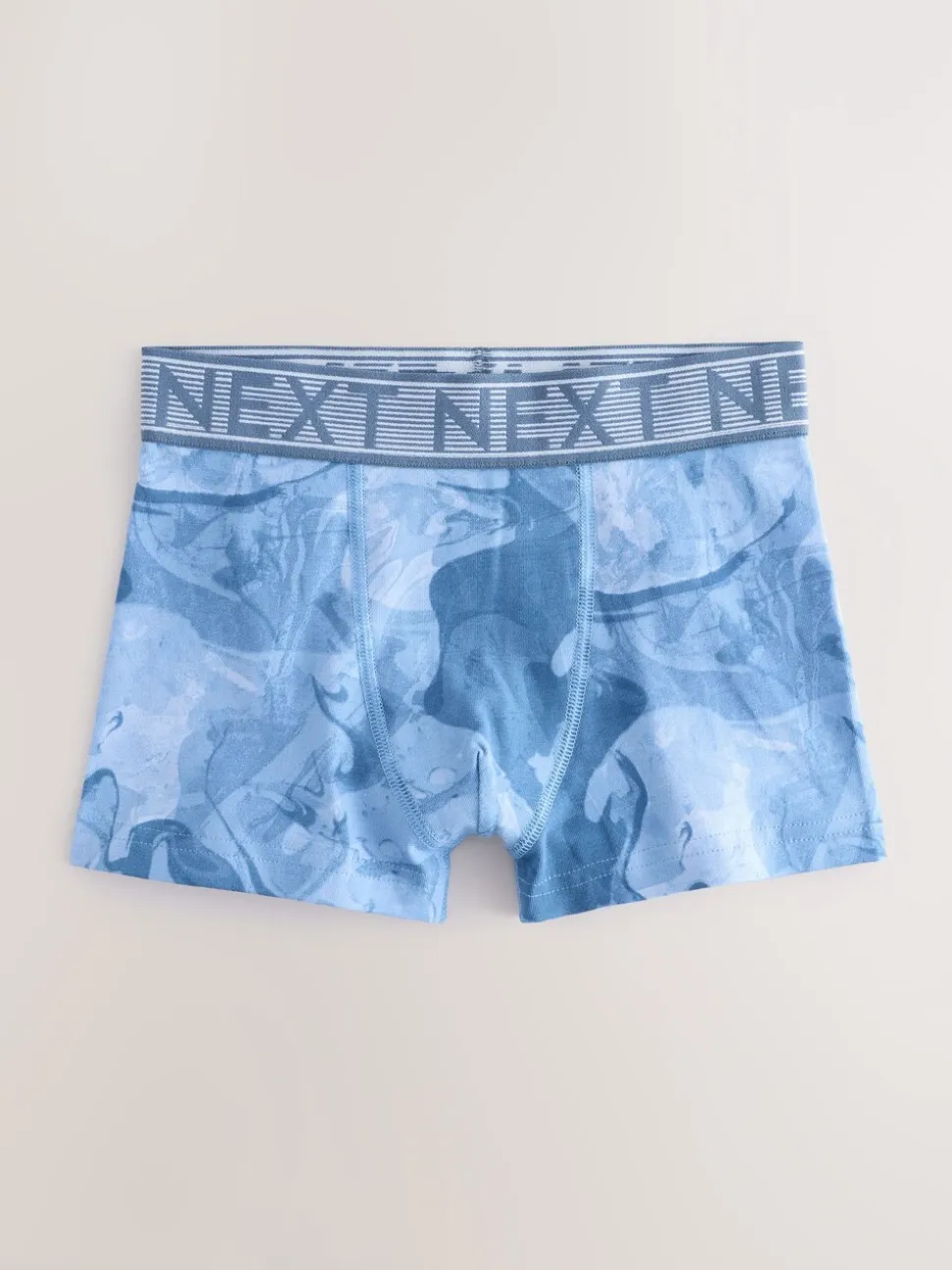 Blauwe marmerprint - Verpakking van 5 boxers (2-16jr)