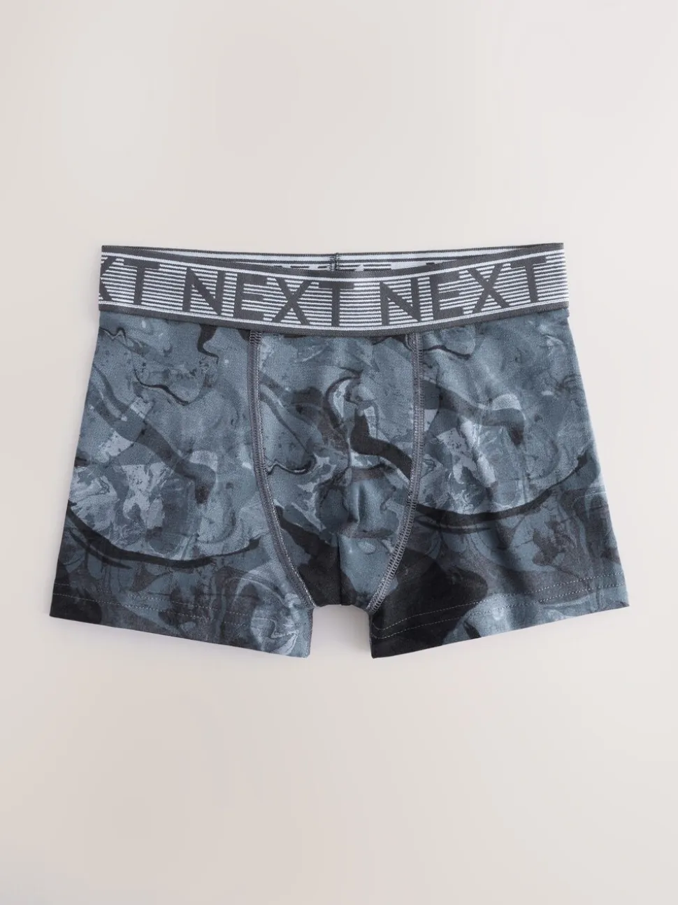 Blauwe marmerprint - Verpakking van 5 boxers (2-16jr)