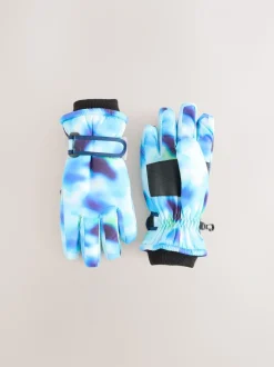 Blauwe print - Skihandschoenen (3-16jaar)