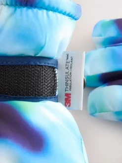 Blauwe print - Skihandschoenen (3-16jaar)
