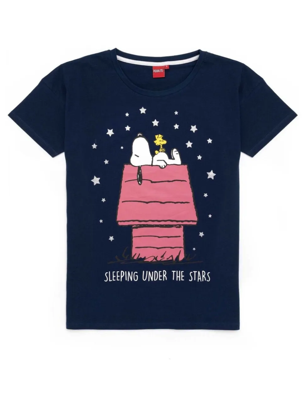 Blauwe Snoopy - Vanilla Underground Snoopy Korte Broek Pyjama's Set
