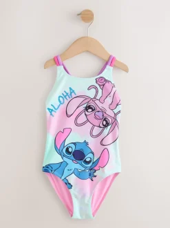 Blauwe Stitch-licentie - Badpak met dubbele bandjes (3-16jr)