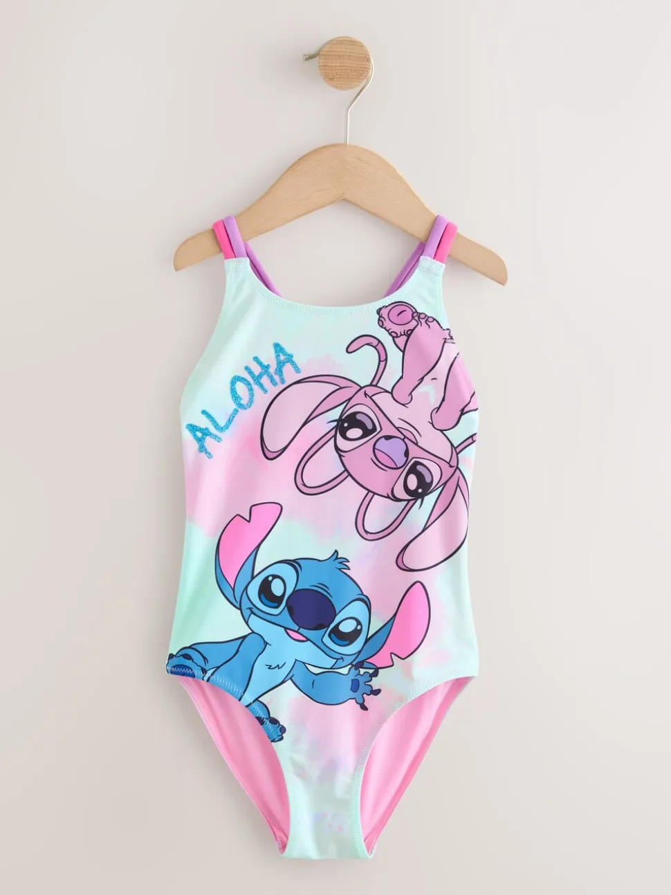 Blauwe Stitch-licentie - Badpak met dubbele bandjes (3-16jr)