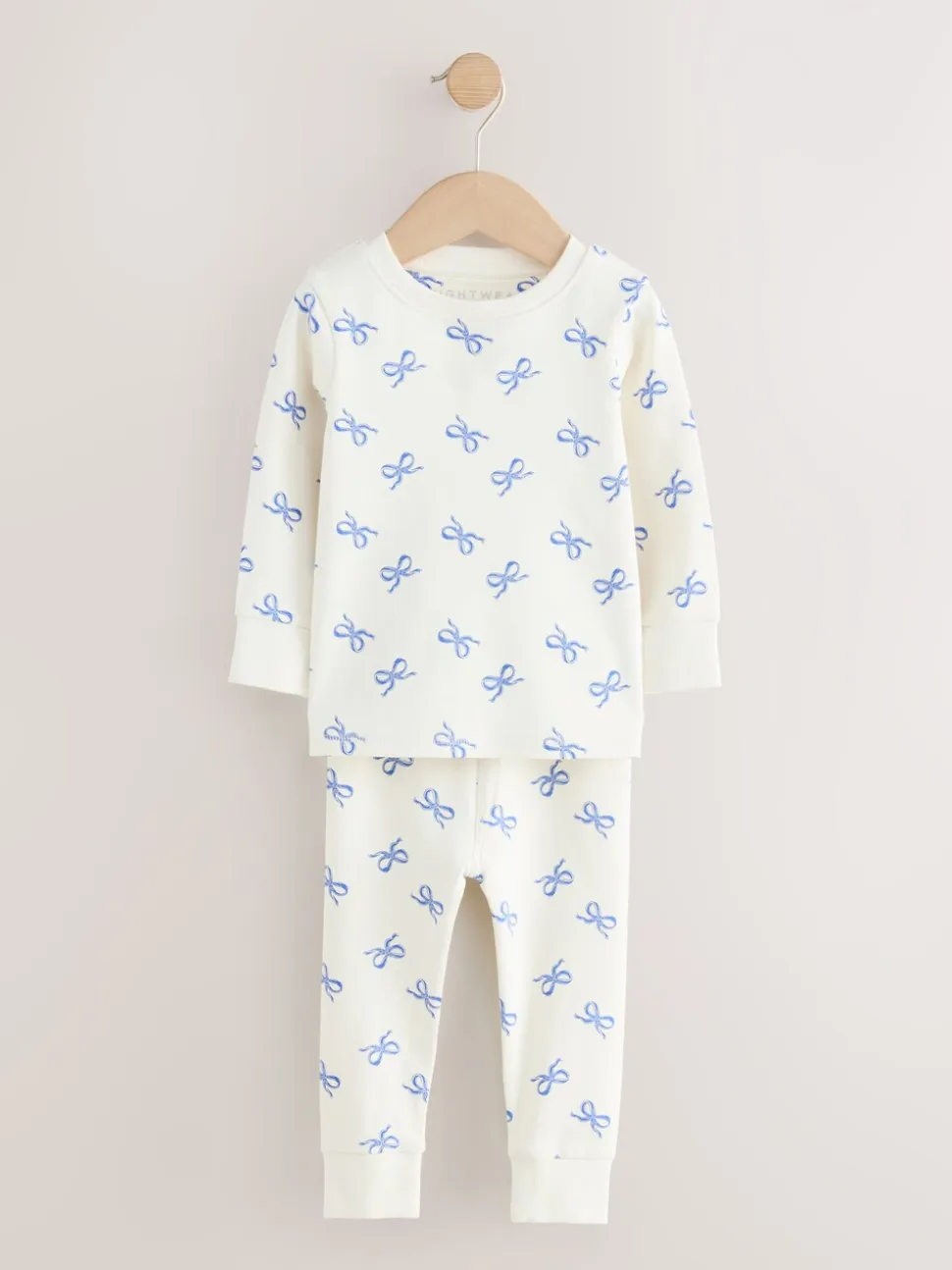 Blauwe strikken - Verpakking van 3 knusse pyjama's (9 mnd-12 jr)