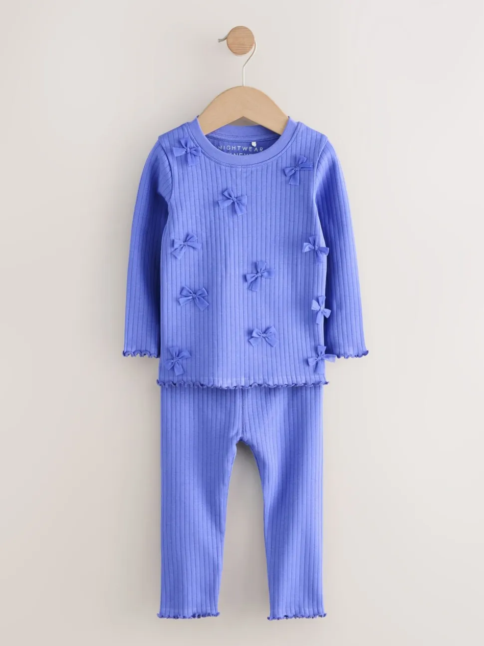 Blauwe strikken - Verpakking van 3 knusse pyjama's (9 mnd-12 jr)