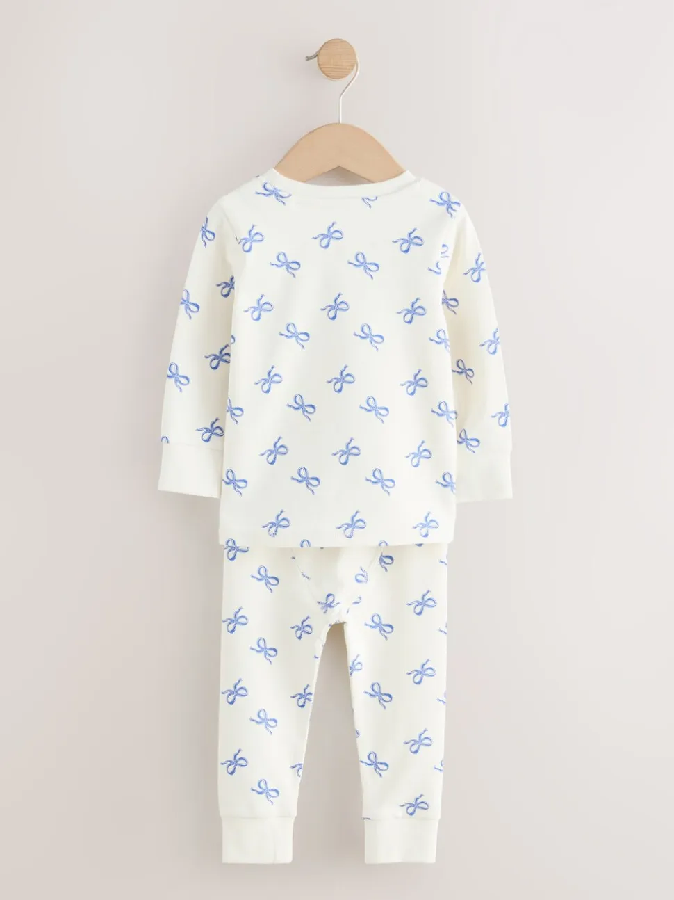Blauwe strikken - Verpakking van 3 knusse pyjama's (9 mnd-12 jr)
