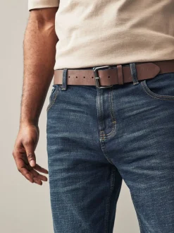 Blauwe wassing - Bootcut - Authentic jeans met riem