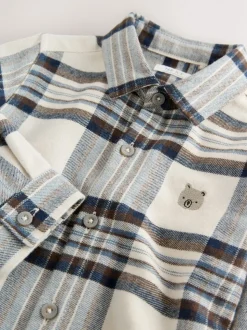 Blauw/ecru - Shirt met Character lange mouwen (3mnd-7jr)
