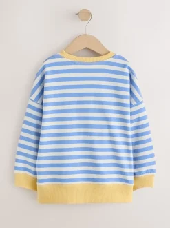 Blauw/geel - Sweatshirt (3 - 16 jr)