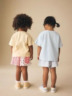 Blauw/geel - Top & Shorts Set 2 Pack (3mths-7yrs)