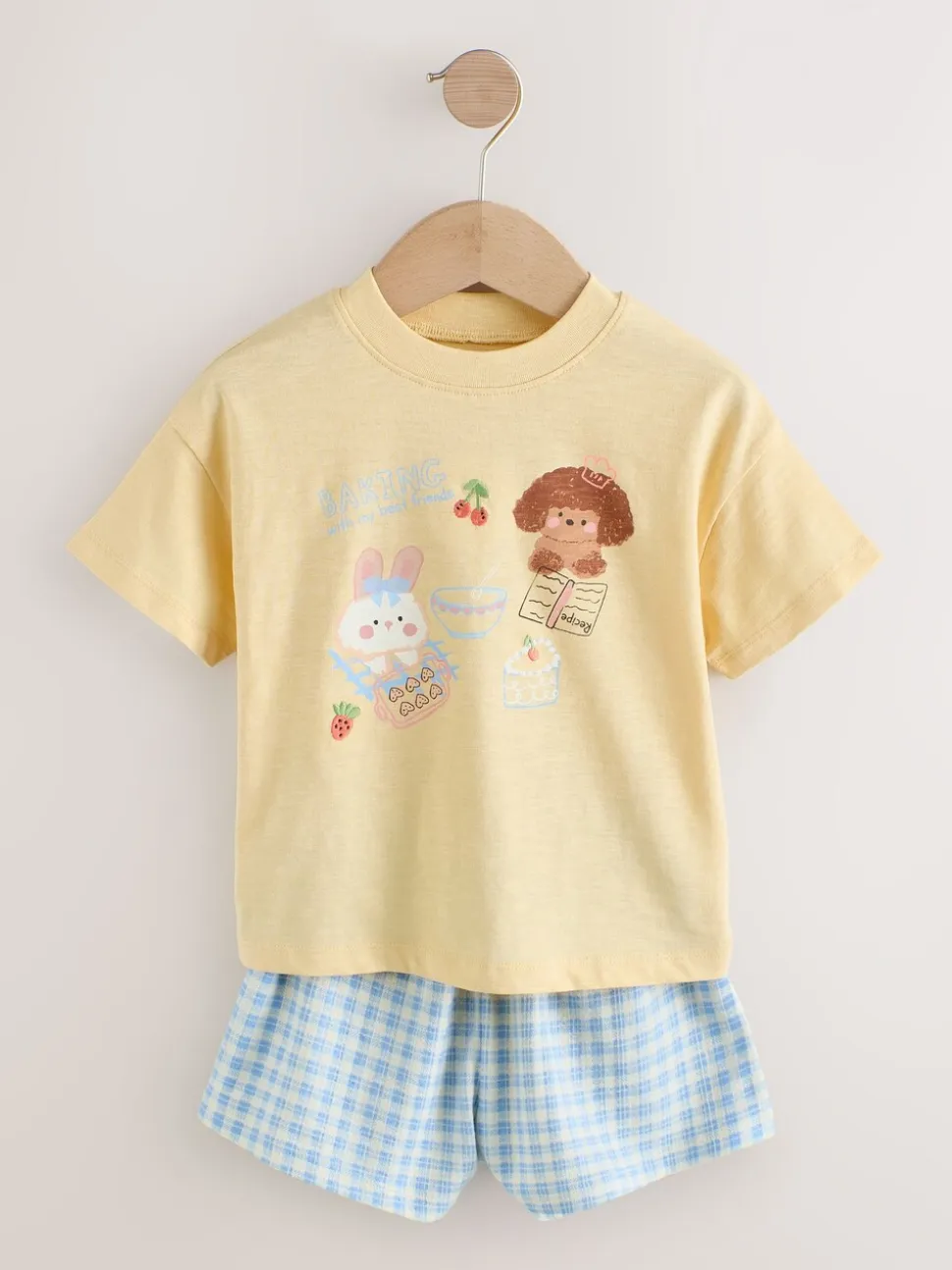 Blauw/geel - Top & Shorts Set 2 Pack (3mths-7yrs)