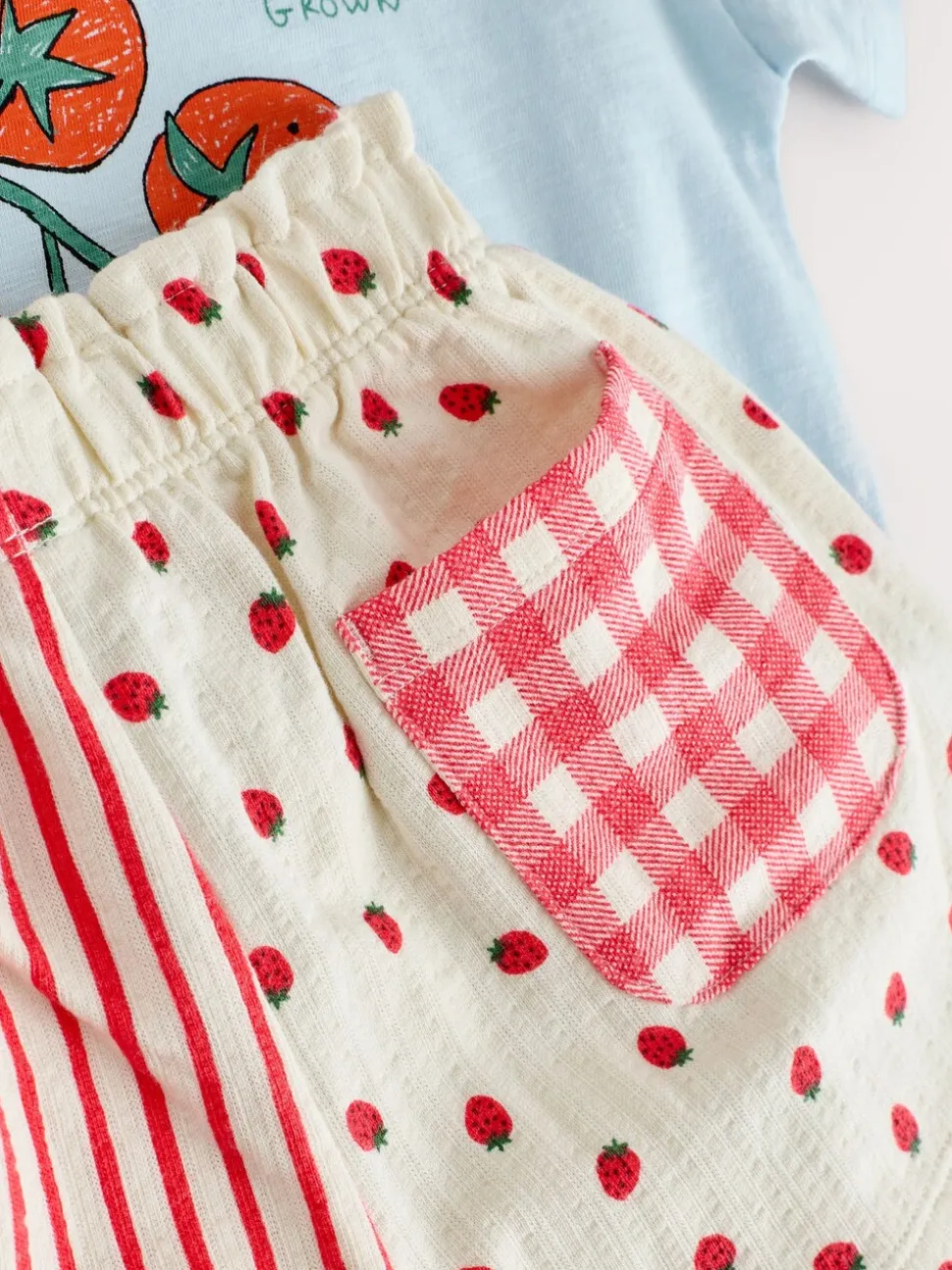 Blauw/geel - Top & Shorts Set 2 Pack (3mths-7yrs)