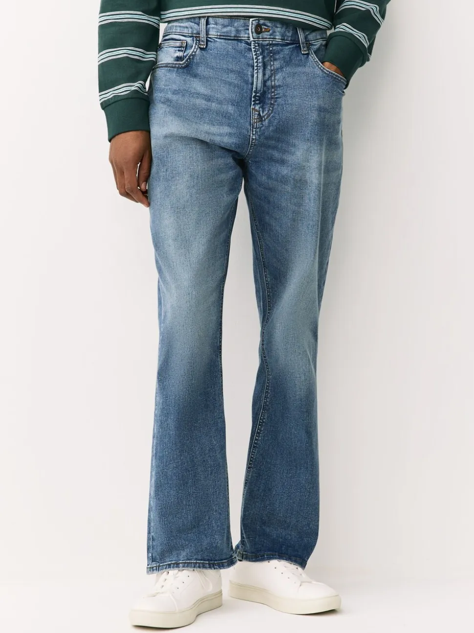 Blauw/grijs - Klassieke stretchy jeans