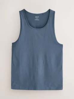 Blauw/grijs - Set van 5 100% katoenen hemden met laagjes