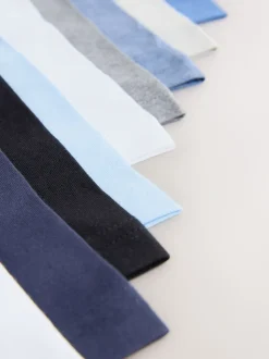 Blauw/grijs - Set van 10 boxershorts met zachte tailleband (2-16 jr)