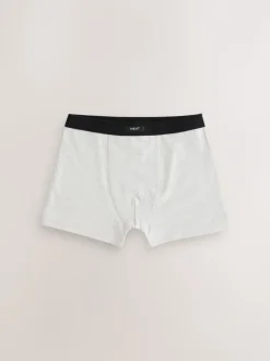 Blauw/grijs - Set van 10 boxershorts met zachte tailleband (2-16 jr)