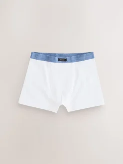 Blauw/grijs - Set van 10 boxershorts met zachte tailleband (2-16 jr)