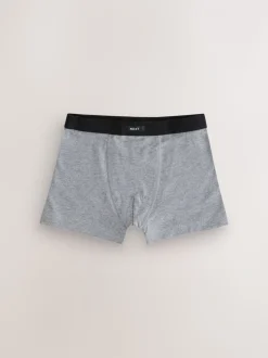 Blauw/grijs - Set van 10 boxershorts met zachte tailleband (2-16 jr)