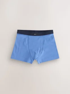 Blauw/grijs - Set van 10 boxershorts met zachte tailleband (2-16 jr)