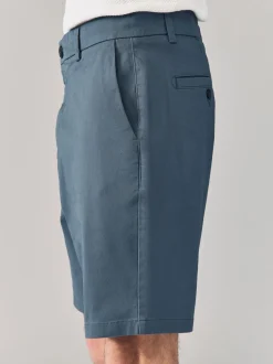 Blauw/grijs - Straight fit - Set van 2 chinoshorts met stretch