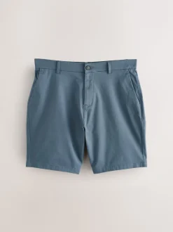 Blauw/grijs - Straight fit - Set van 2 chinoshorts met stretch
