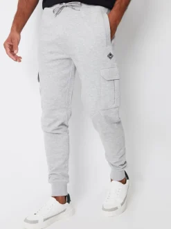 Blauw/grijs - Threadbare joggingbroek in cargostijl 2 stuks
