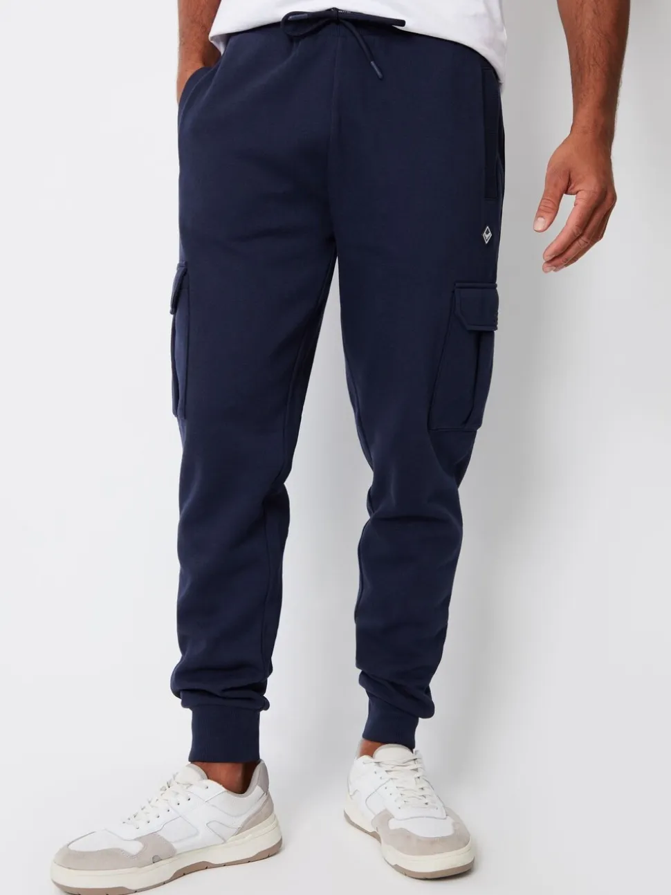 Blauw/grijs - Threadbare joggingbroek in cargostijl 2 stuks