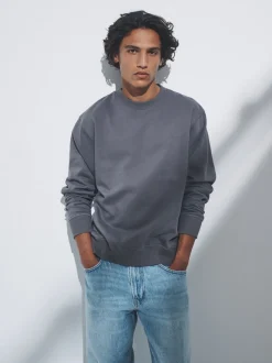 Blauw/grijs - Verpakking van 3 - The Set Crew Neck Relaxed Fit Sweatshirts