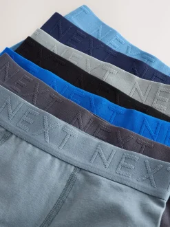 Blauw/grijs - Verpakking van 7 trunks (2-16jr)