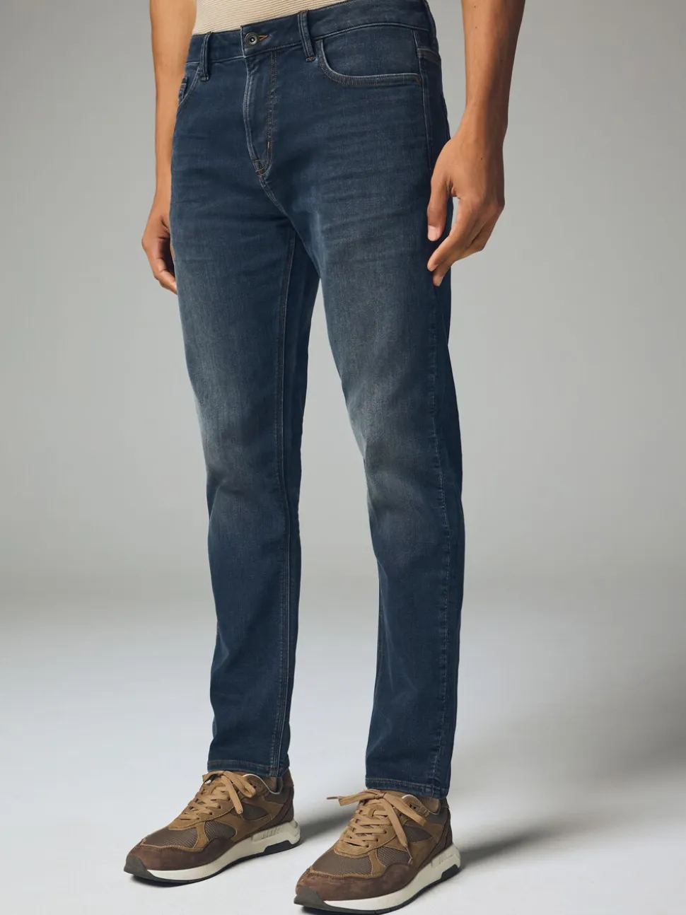 Blauwgrijs vintage - Slim Fit - Comfortabele stretchjeans
