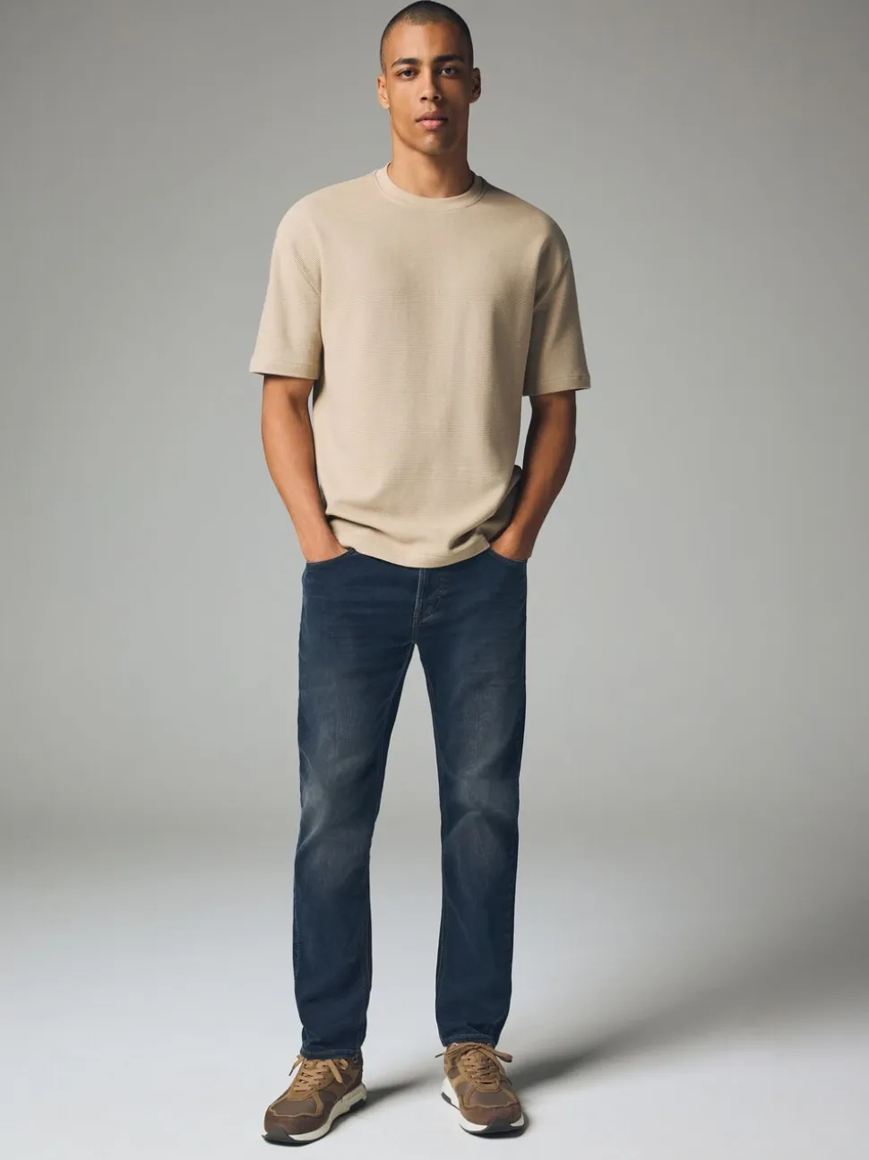 Blauwgrijs vintage - Slim Fit - Comfortabele stretchjeans