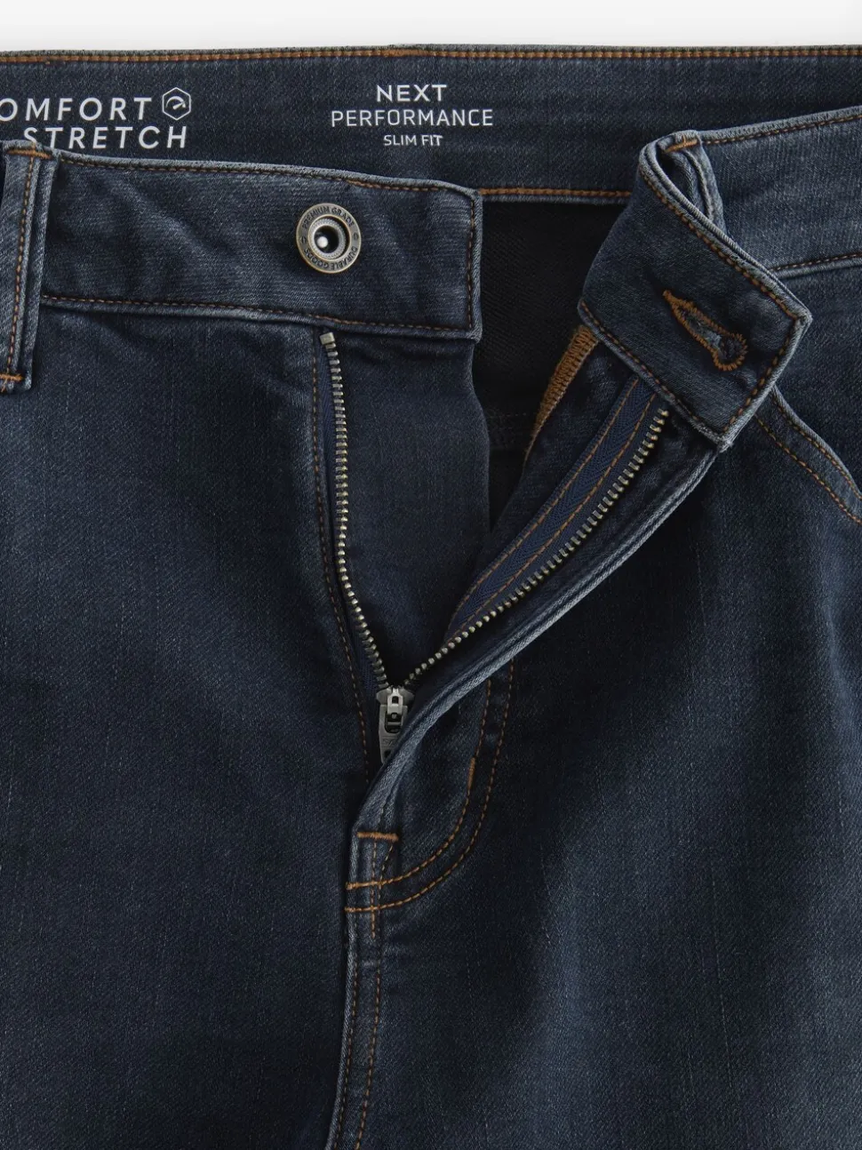 Blauwgrijs vintage - Slim Fit - Comfortabele stretchjeans