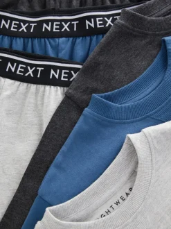 Blauw/grijs/antracietkleurig - Pyjama met korte pijpen 3 stuks (3-16jaar) (3-16jaar)
