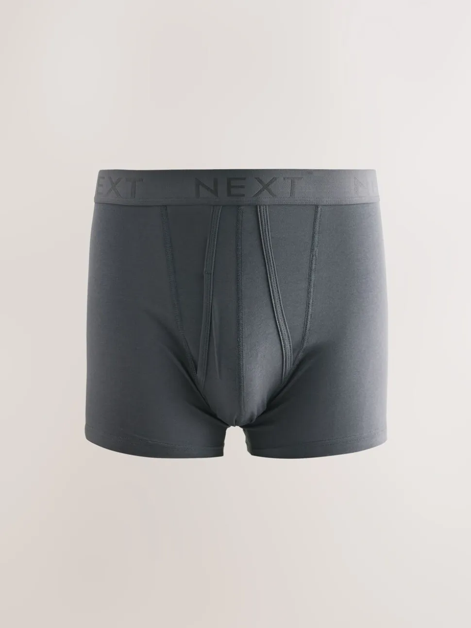 Blauw/grijs/ecru/rood/zwart - Verpakking van 5 - Boxershorts met A-voorkant