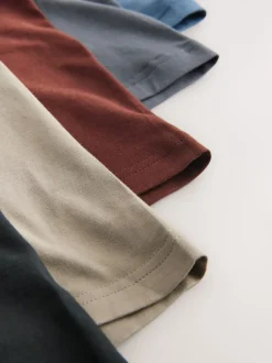 Blauw/grijs/ecru/rood/zwart - Verpakking van 5 - Boxershorts met A-voorkant