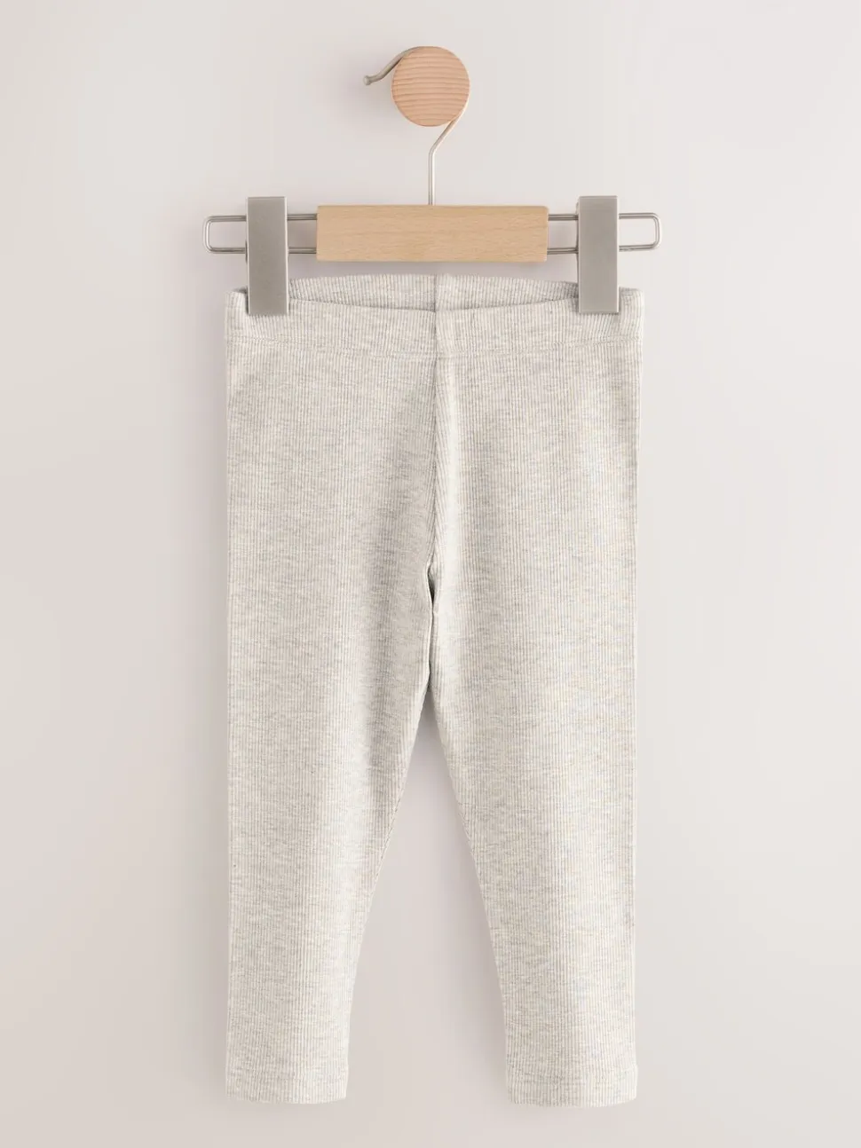 Blauw/grijs/gestreept - Verpakking van 5 geribbelde Leggings (3mnd -7jr)