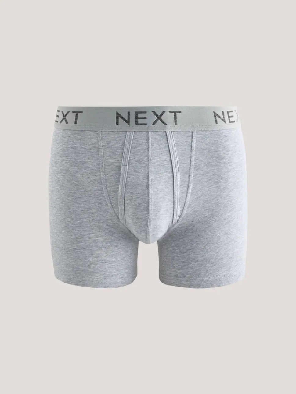 Blauw/grijs/zwart - Boxershorts van katoenrijk materiaal met A-voorkant