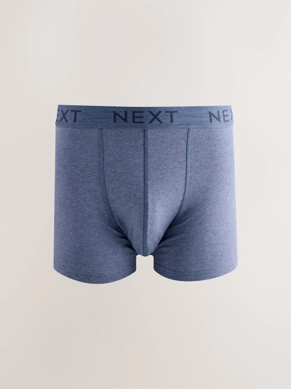 Blauw/grijs/zwart - Katoenrijke trunk boxershorts verpakking van 10