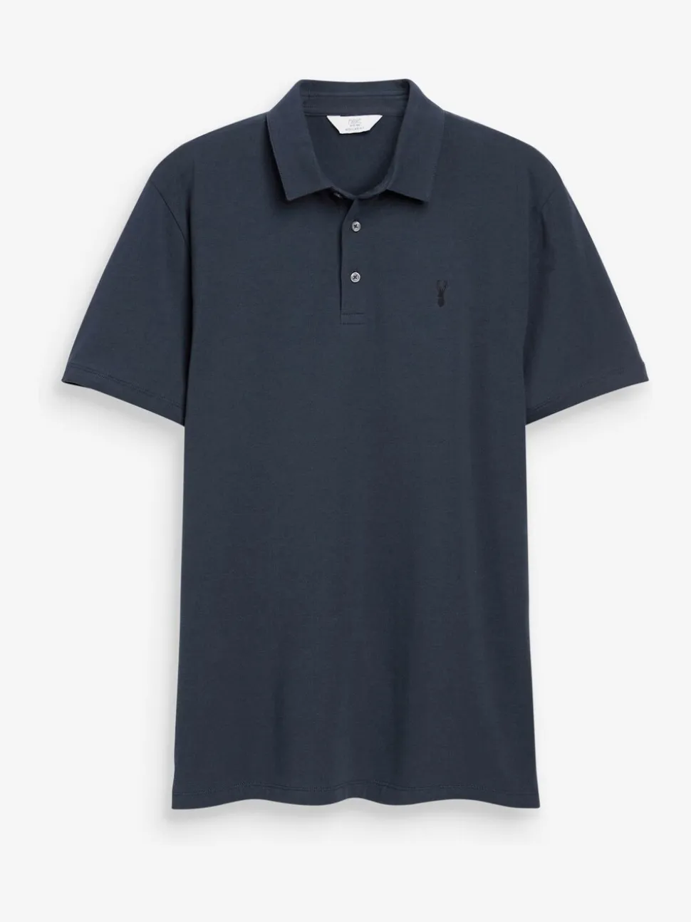Blauw/grijs/zwart - Set van 3 jersey poloshirts met korte mouwen