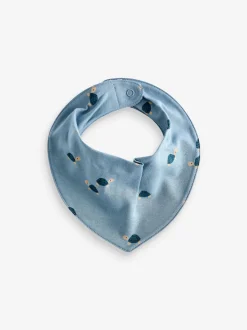 Blauwgroen - 5 Pack Dribble Baby 100% Cotton Bibs
