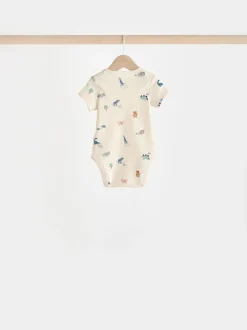 Blauwgroen - Baby 100% katoenen bodysuits verpakking van 7
