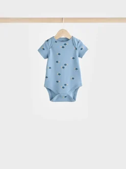 Blauwgroen - Baby 100% katoenen bodysuits verpakking van 7