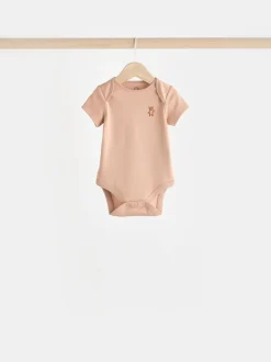 Blauwgroen - Baby 100% katoenen bodysuits verpakking van 7