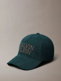 Blauwgroen - Calvin Klein Corduroy Cap
