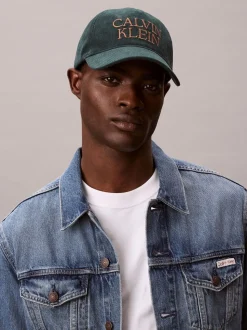 Blauwgroen - Calvin Klein Corduroy Cap