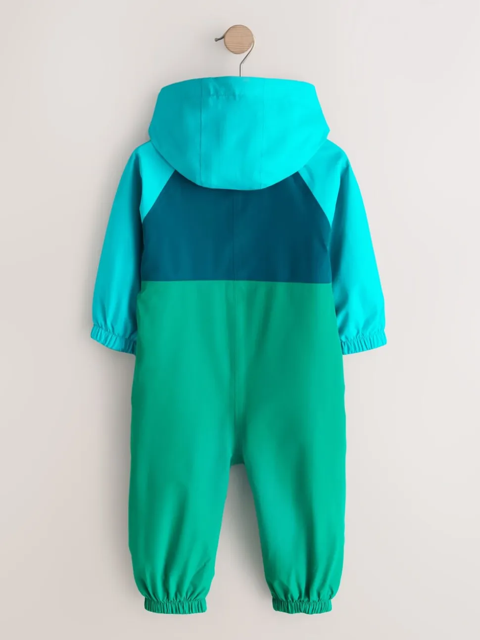 Blauw/Groen - Colourblock Puddlesuit (3mths-7yrs)