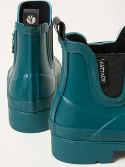 Blauwgroen - FatFace Rubber Ankle Welly