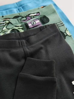 Blauw/Groen - Mini Knusse Pyjama's 3 Set (9mnd-10jr)